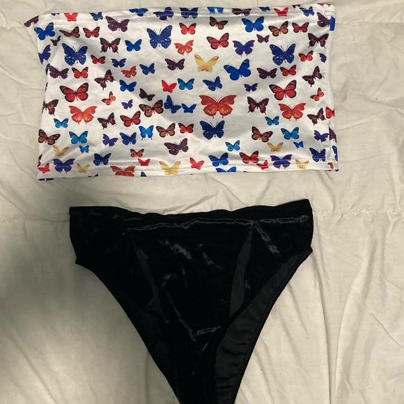 Gorgeous Nightmare Butterfly Tube Top - Picture 3 of 3